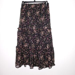 Haver London floral midi skirt size XS